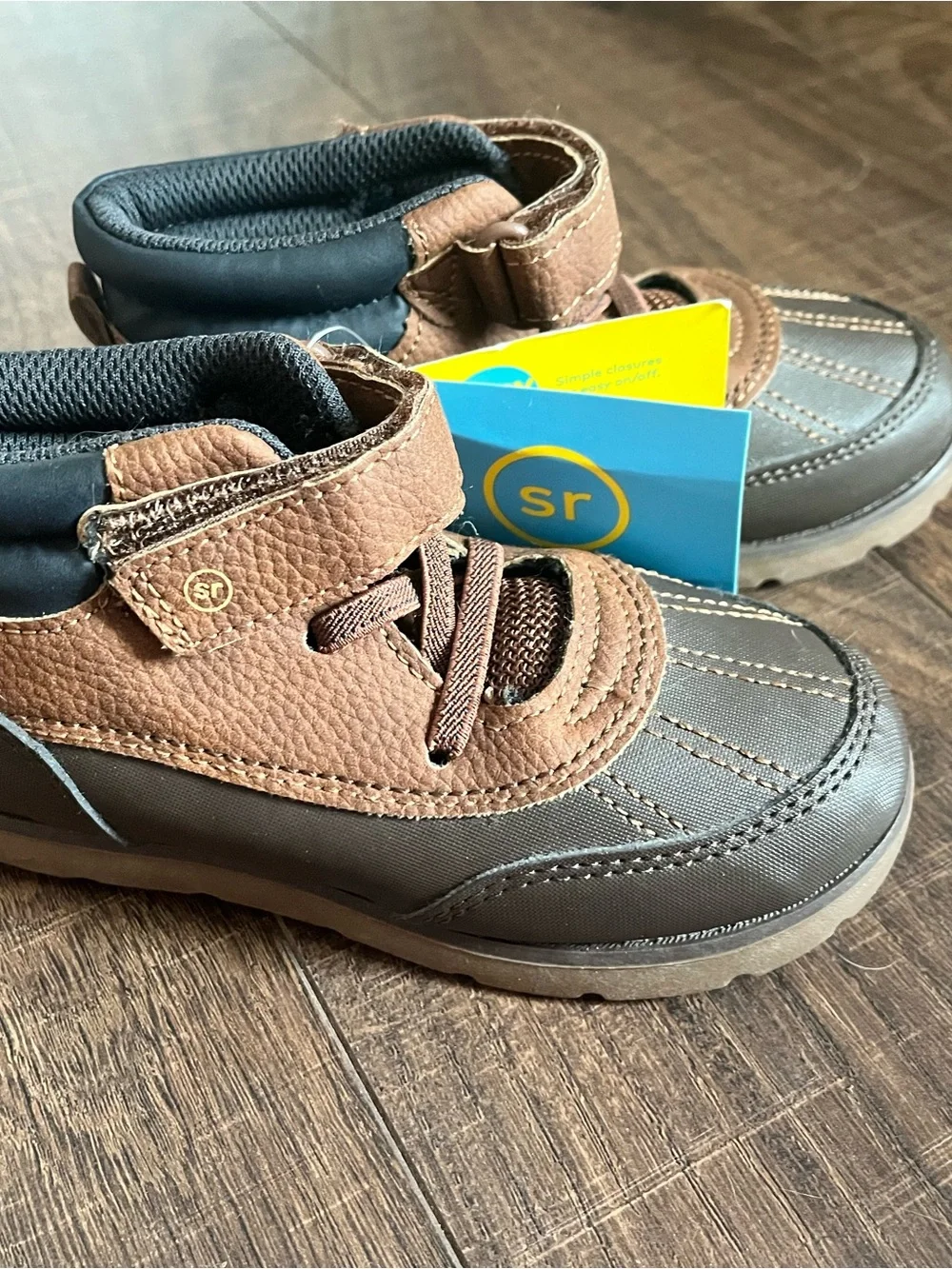 Stride Rite Brown and Dark Brown Toddler Boots